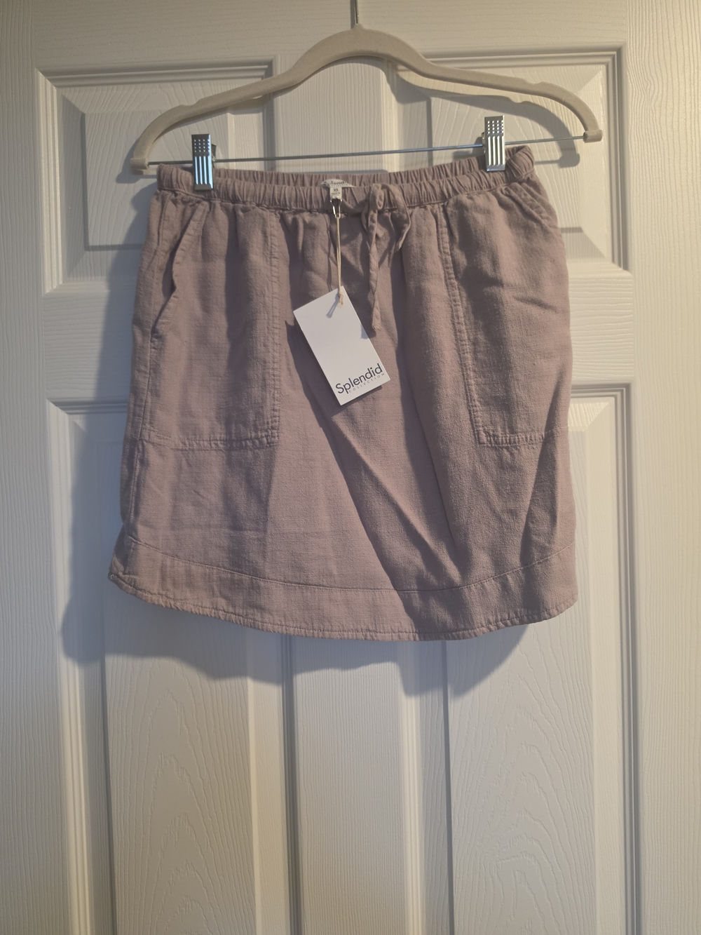 Splendid Women's Rattan Drawstring Linen-Blend Skirt